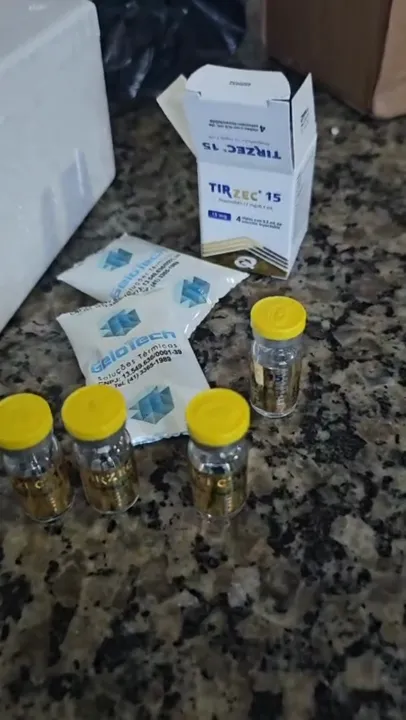 Vídeo do pedido de Tirzec 15 recebido em casa
